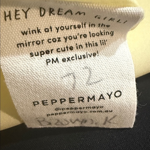 Peppermayo Exclusive - Girl Crush Bow Mini Dress  yellow size 6 - Picture 7 of 11